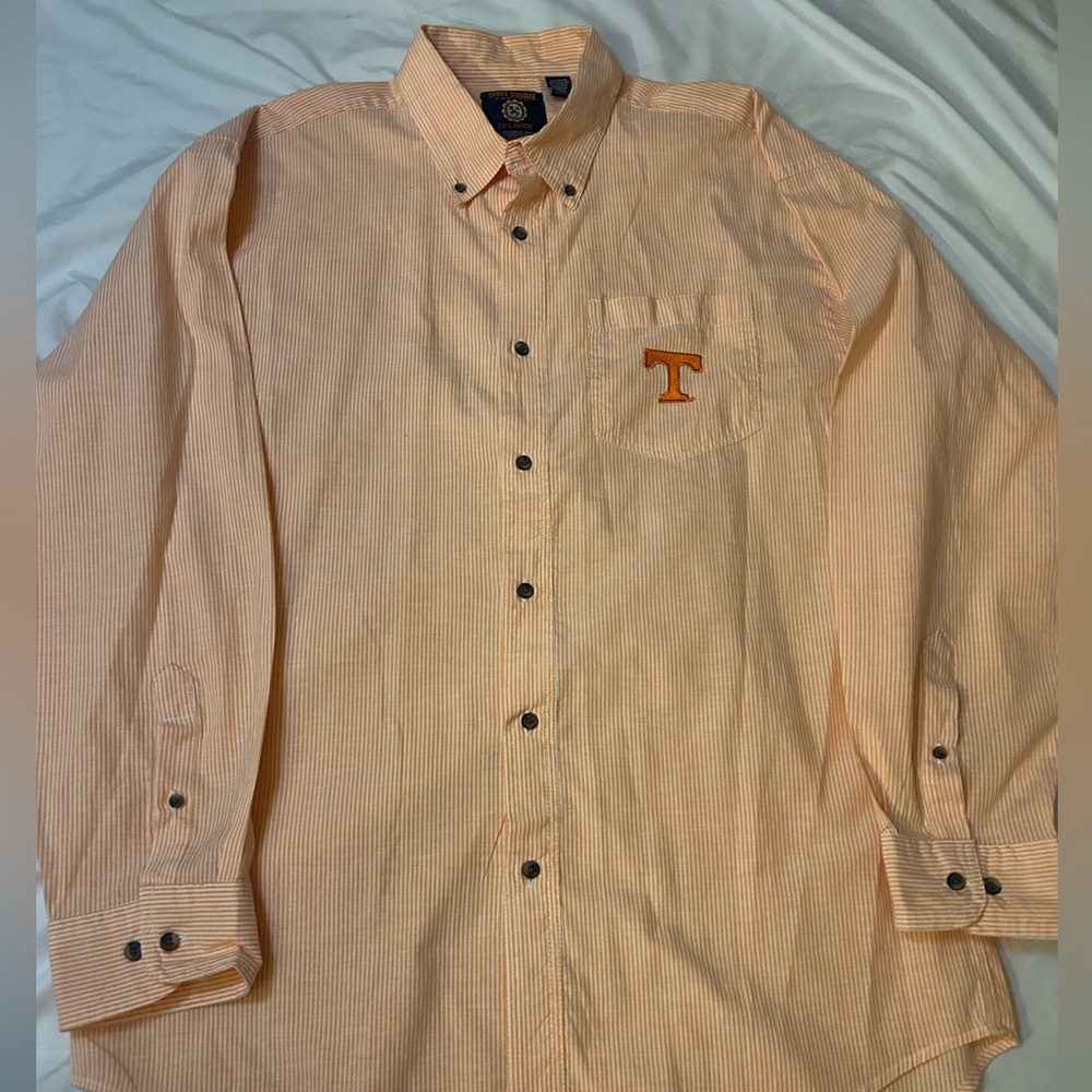 Men’s TN Volunteers Button Down  Three Square By Royce Apparel 2X Game Day